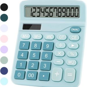 Dual Power Desktop Calculator with Large Display